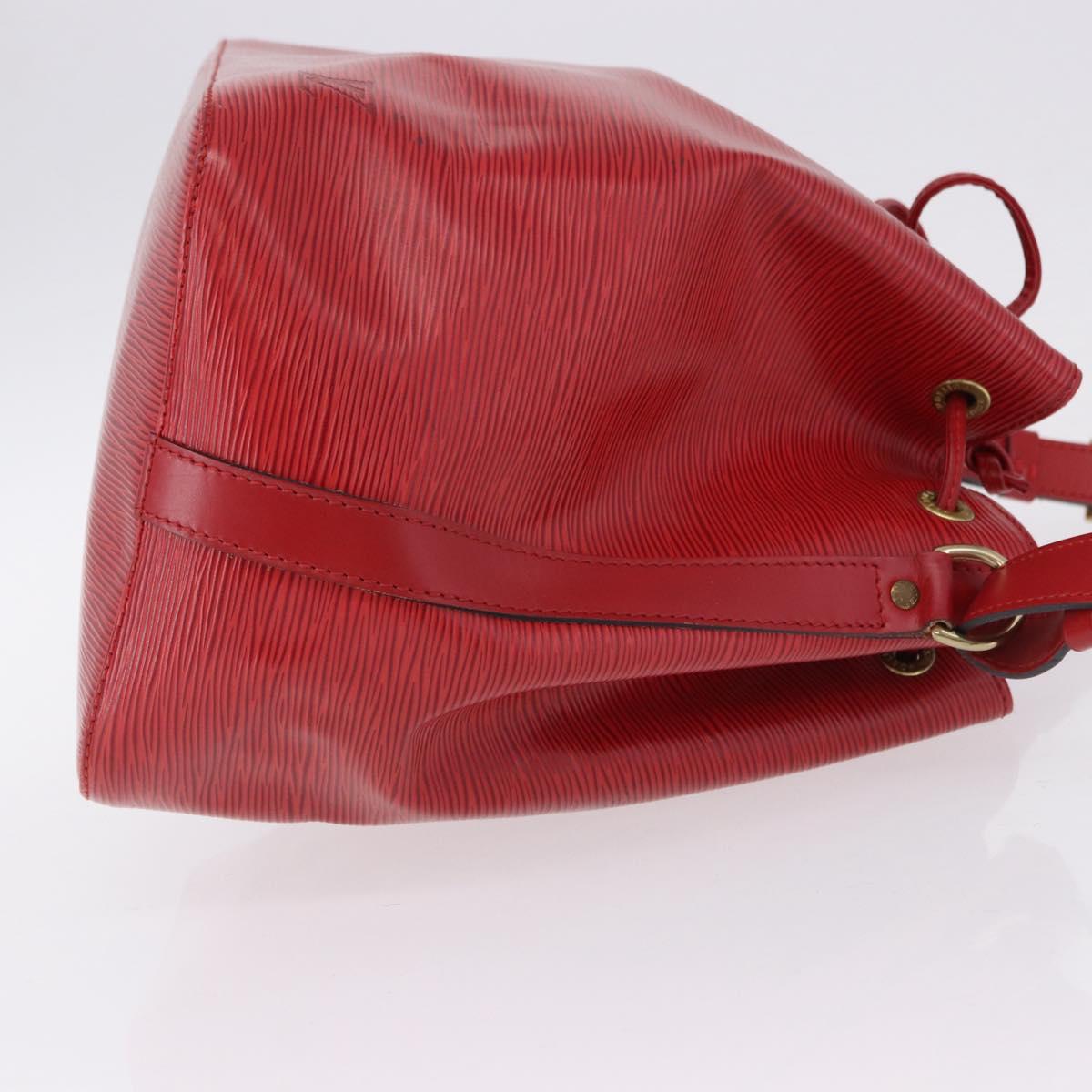 LOUIS VUITTON Epi Petit Noe Shoulder Bag Red M44107 LV Auth 195592A