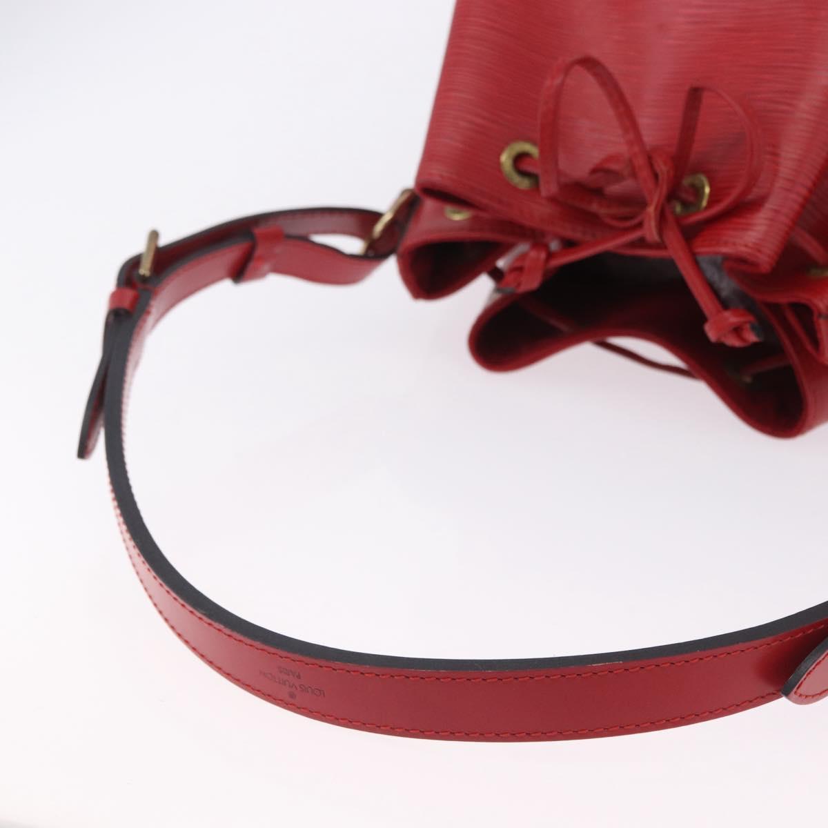 LOUIS VUITTON Epi Petit Noe Shoulder Bag Red M44107 LV Auth 195592A
