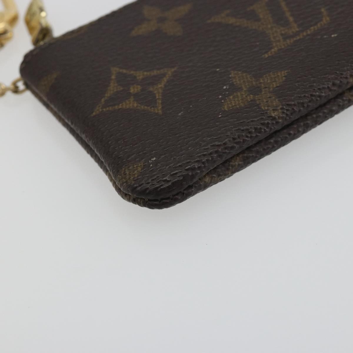 LOUIS VUITTON Monogram Pochette Cles Coin Purse M62650 LV Auth 195605A