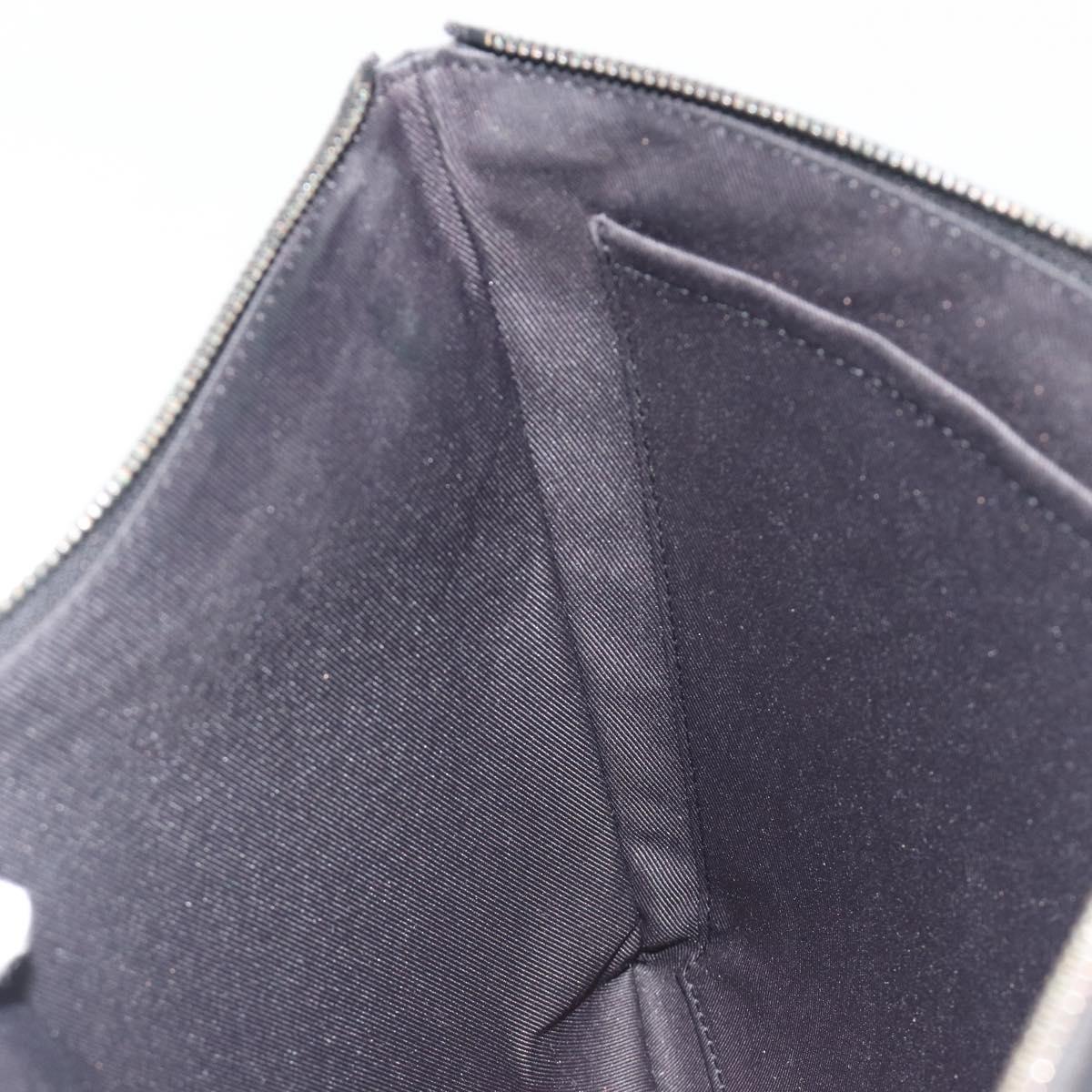 LOUIS VUITTON taiga rainbow Chain Pochette A4 Bag Black M30347 LV Auth 195606A