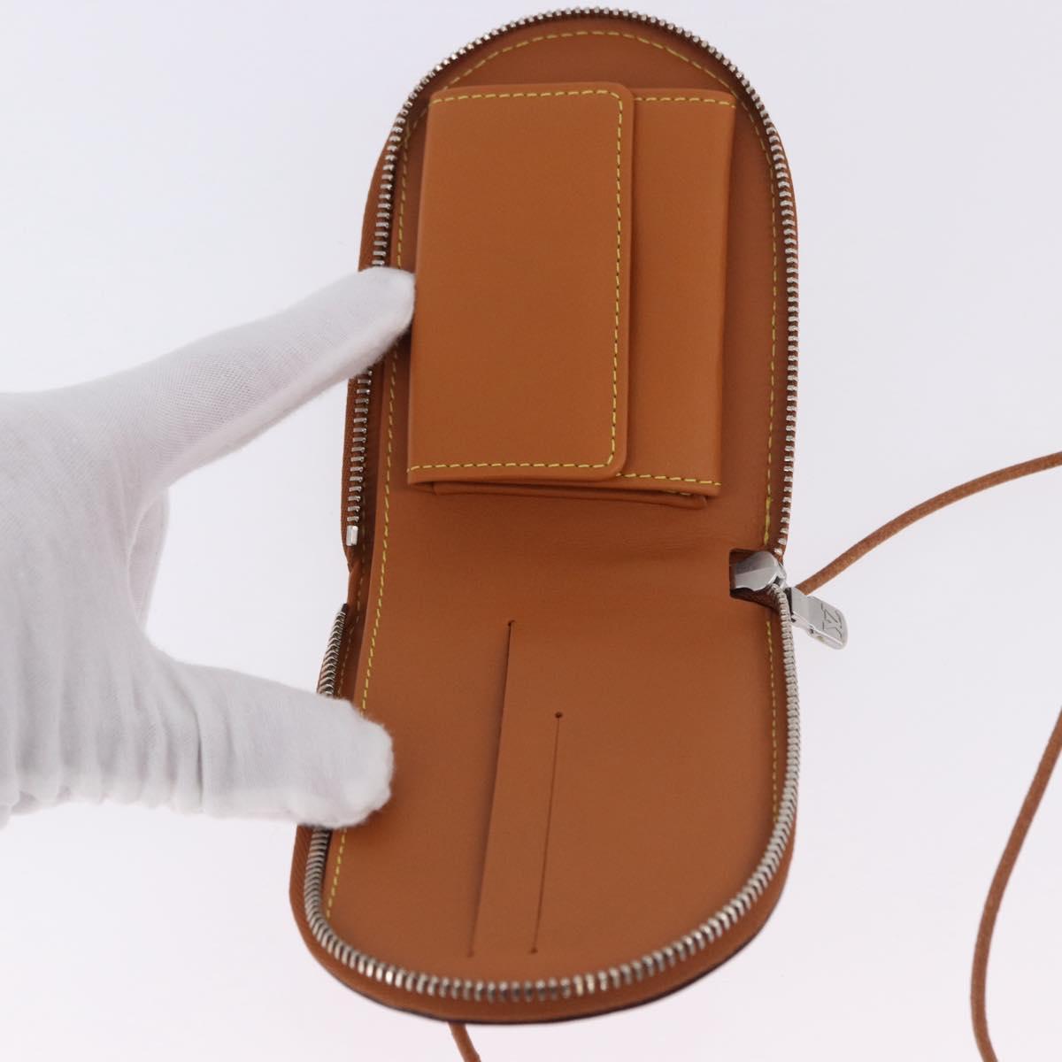 LOUIS VUITTON Nomad Neck Wallet Brown LV Auth 195616V