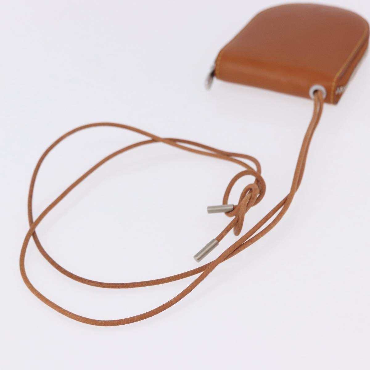 LOUIS VUITTON Nomad Neck Wallet Brown LV Auth 195616V