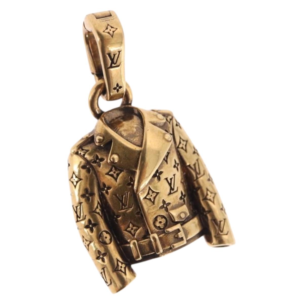 LOUIS VUITTON Charm LV Jacket Charm metal Gold Tone M03076 LV Auth 195618M
