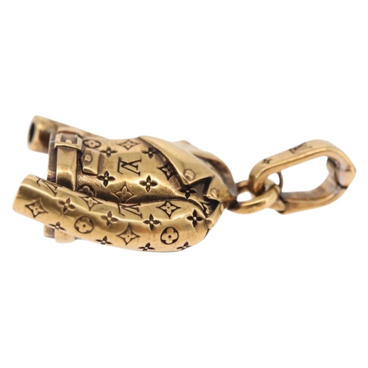 LOUIS VUITTON Charm LV Jacket Charm metal Gold Tone M03076 LV Auth 195618M