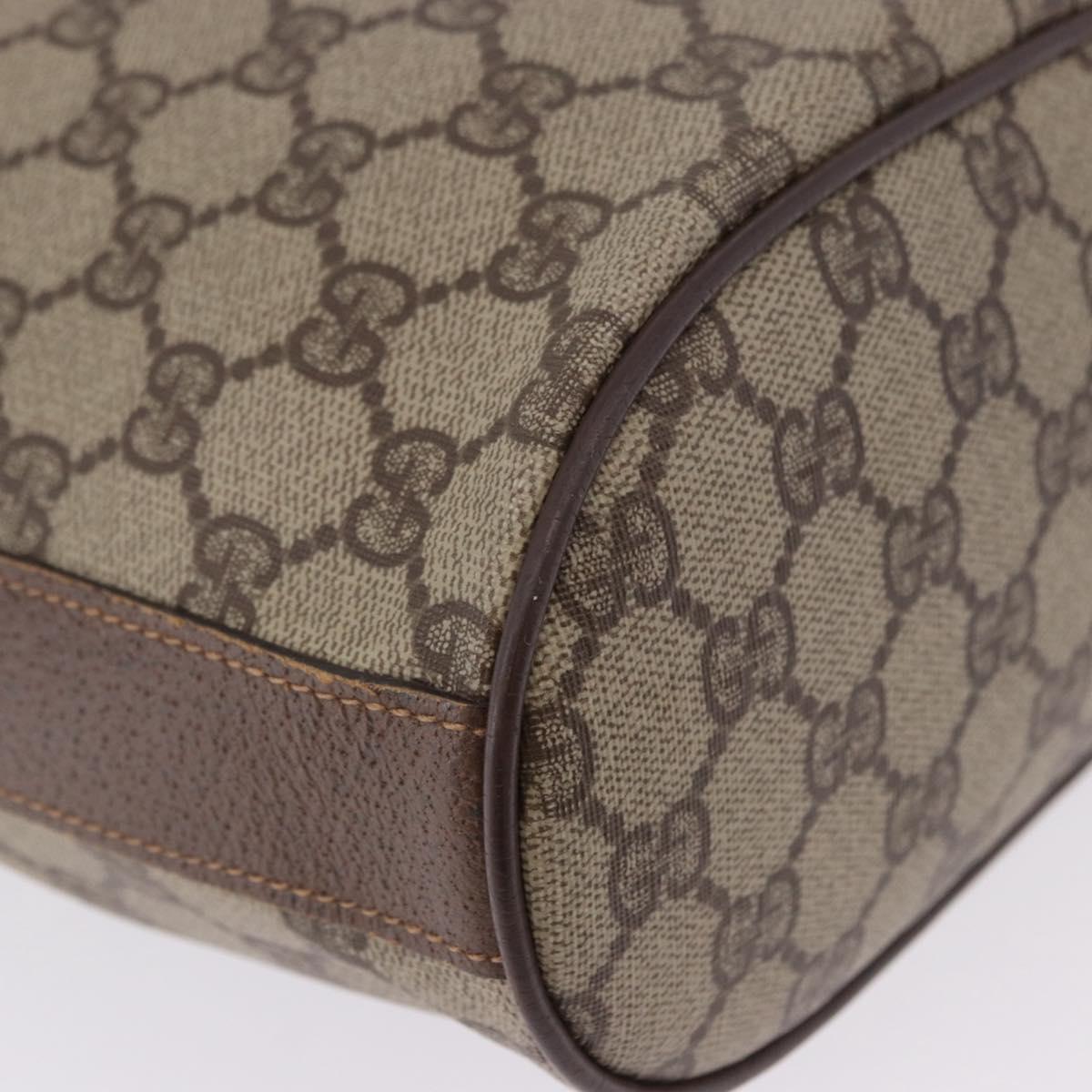 GUCCI GG Supreme Shoulder Bag PVC Beige Gold 001 115 6179 Auth 195630