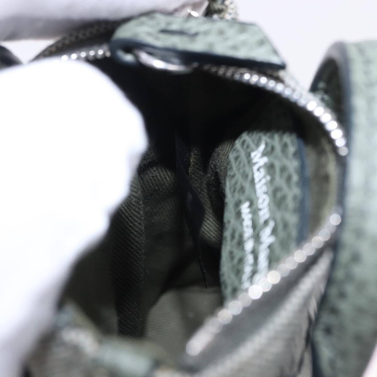 Maison Margiela 5AC 2way Mini Bag Hand Leather Gray Silver Auth 195644M