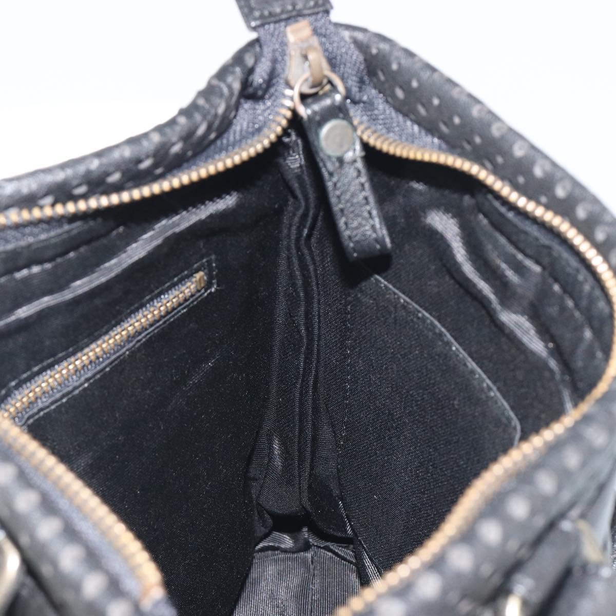 Chloe Hand Bag Leather Black Auth 195646A