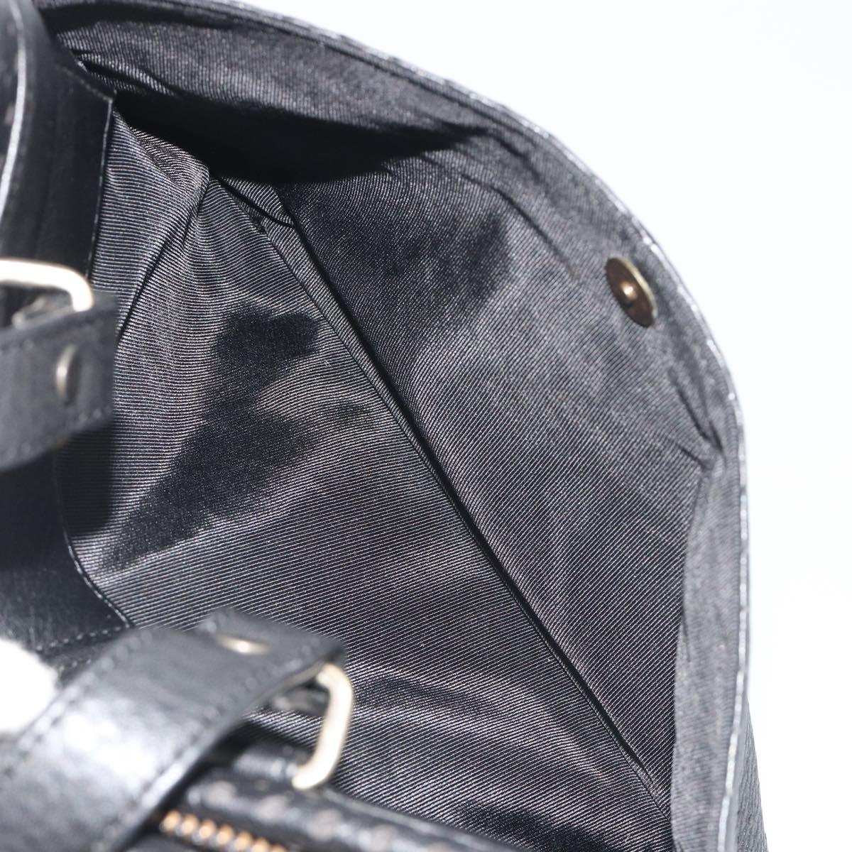 Chloe Hand Bag Leather Black Auth 195646A