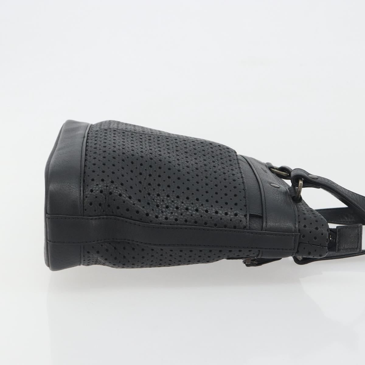 Chloe Hand Bag Leather Black Auth 195646A