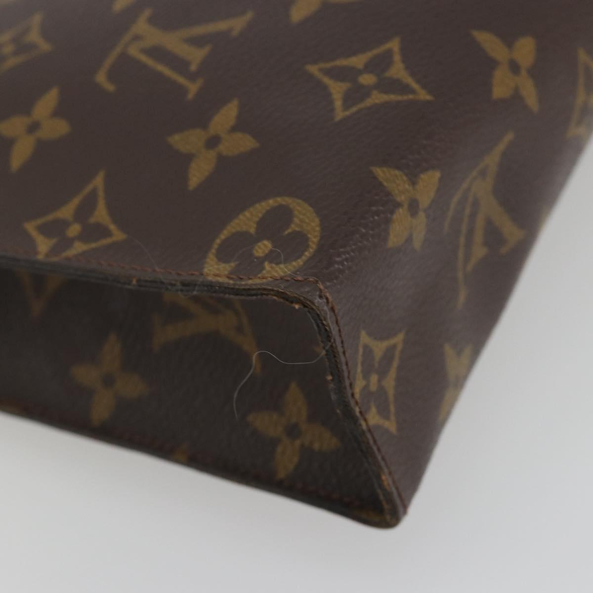 LOUIS VUITTON Monogram Poche Toilette 26 Pouch M47542 LV Auth 195661