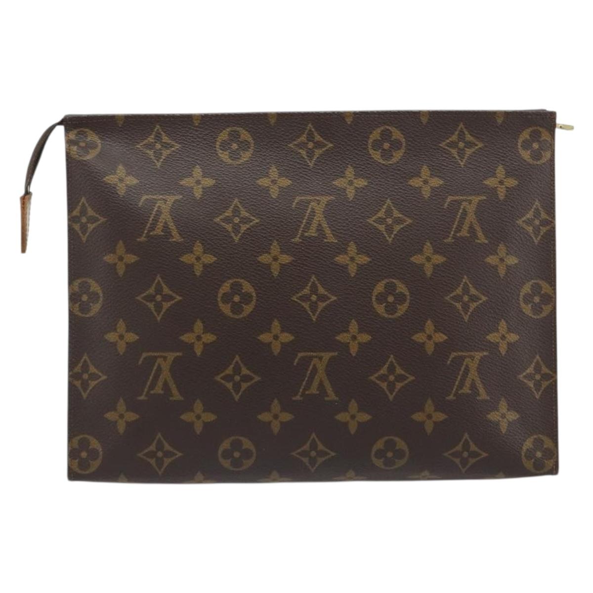 LOUIS VUITTON Monogram Poche Toilette 26 Pouch M47542 LV Auth 195661