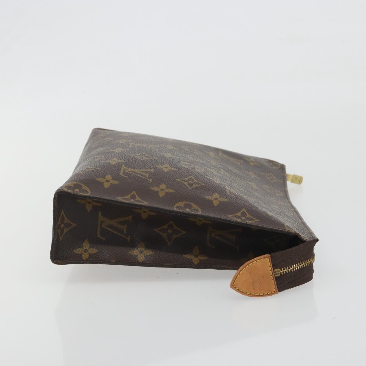LOUIS VUITTON Monogram Poche Toilette 26 Pouch M47542 LV Auth 195661