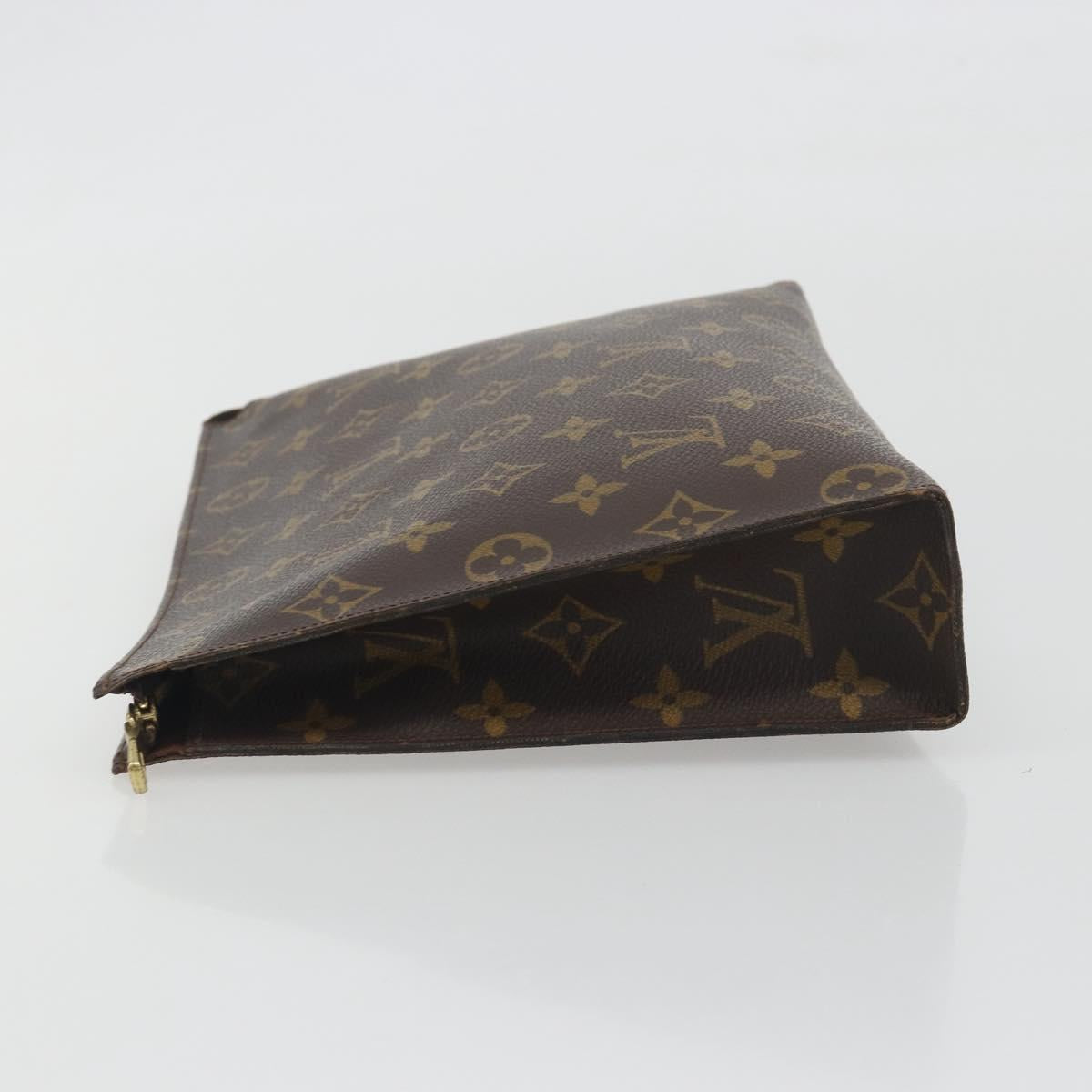 LOUIS VUITTON Monogram Poche Toilette 26 Pouch M47542 LV Auth 195661