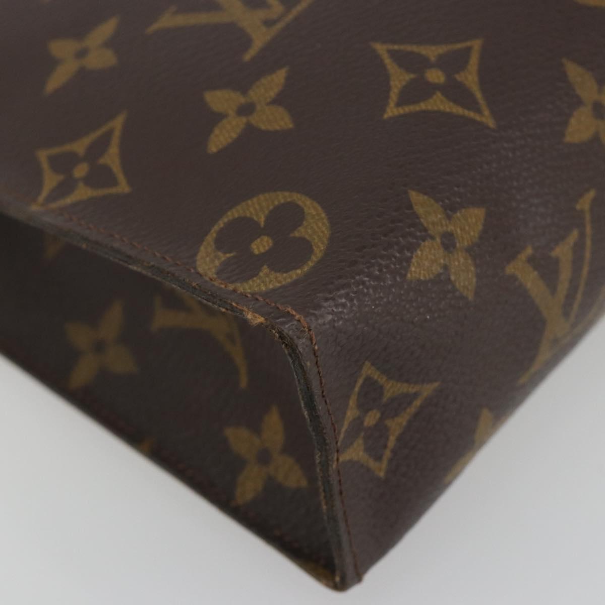LOUIS VUITTON Monogram Poche Toilette 26 Pouch M47542 LV Auth 195661