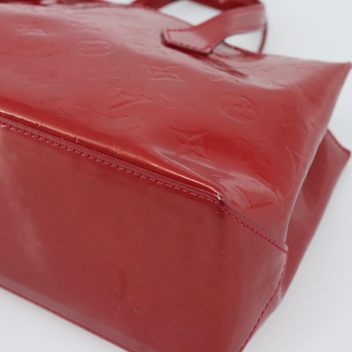 LOUIS VUITTON Monogram Vernis Wilshire PM Bag Pomme D'amour M93642 Auth 195664