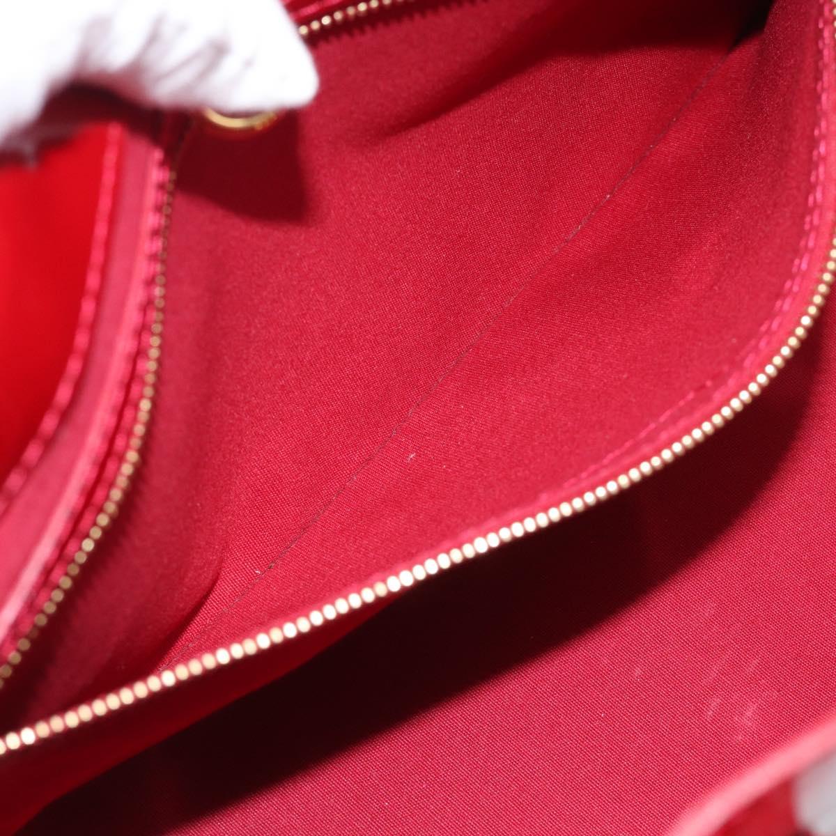LOUIS VUITTON Monogram Vernis Wilshire PM Bag Pomme D'amour M93642 Auth 195664