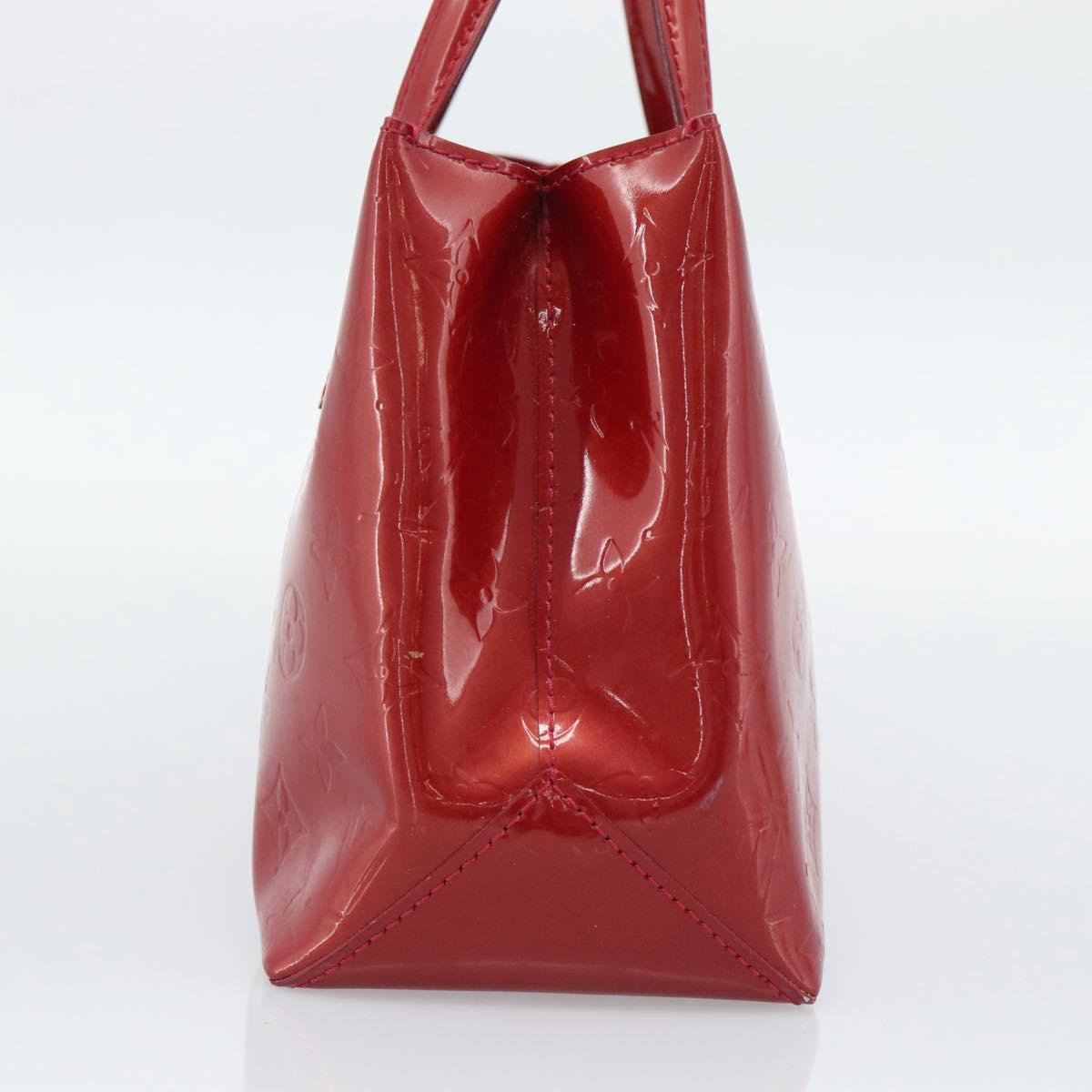 LOUIS VUITTON Monogram Vernis Wilshire PM Bag Pomme D'amour M93642 Auth 195664