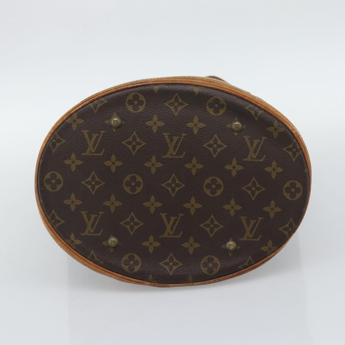 LOUIS VUITTON Monogram Bucket GM Shoulder Bag M42236 LV Auth 195679