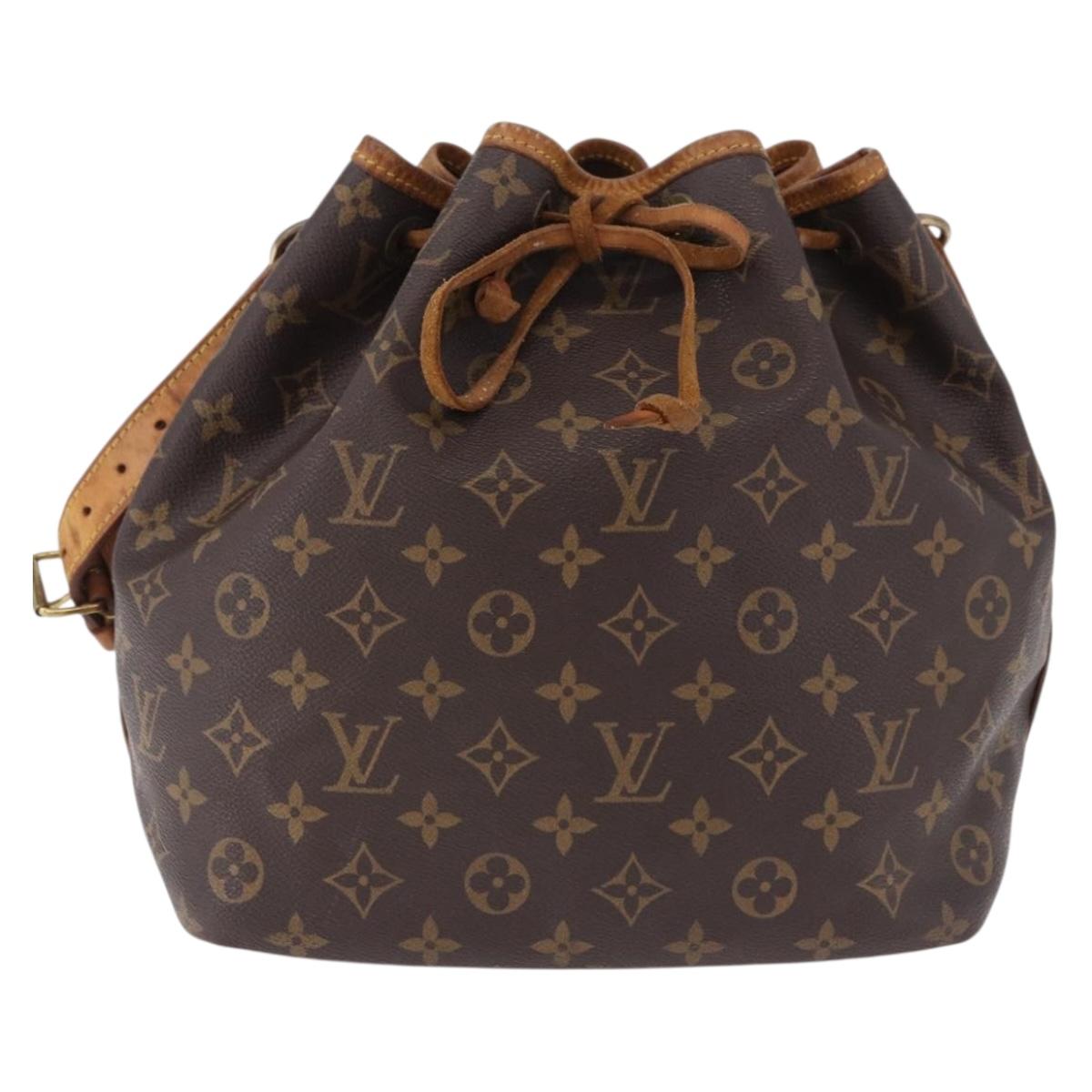 LOUIS VUITTON Monogram Petit Noe Shoulder Bag M42226 LV Auth 195682