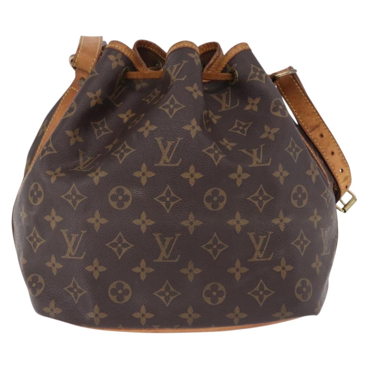 LOUIS VUITTON Monogram Petit Noe Shoulder Bag M42226 LV Auth 195682