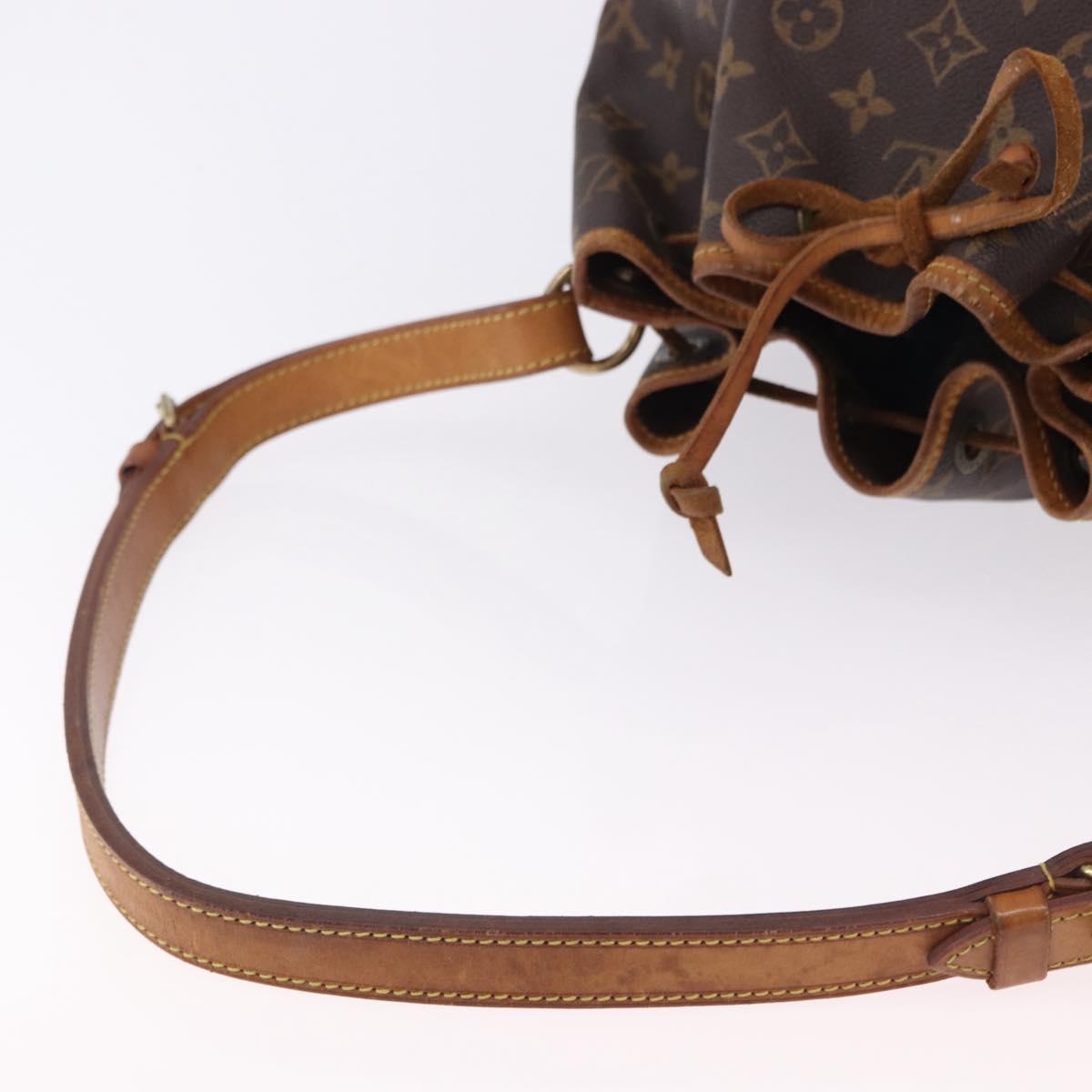 LOUIS VUITTON Monogram Petit Noe Shoulder Bag M42226 LV Auth 195682