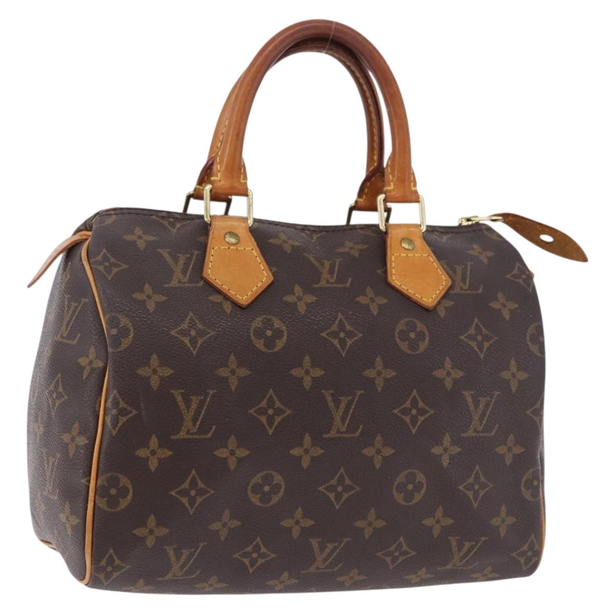 LOUIS VUITTON Monogram Speedy 25 Hand Bag M41528 LV Auth 195683
