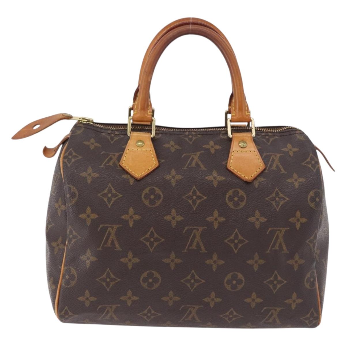 LOUIS VUITTON Monogram Speedy 25 Hand Bag M41528 LV Auth 195683