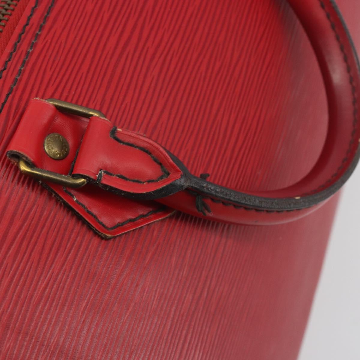 LOUIS VUITTON Epi Speedy 30 Hand Bag Castilian Red M43007 LV Auth 195684
