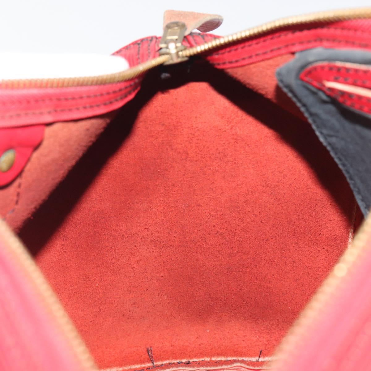 LOUIS VUITTON Epi Speedy 30 Hand Bag Castilian Red M43007 LV Auth 195684