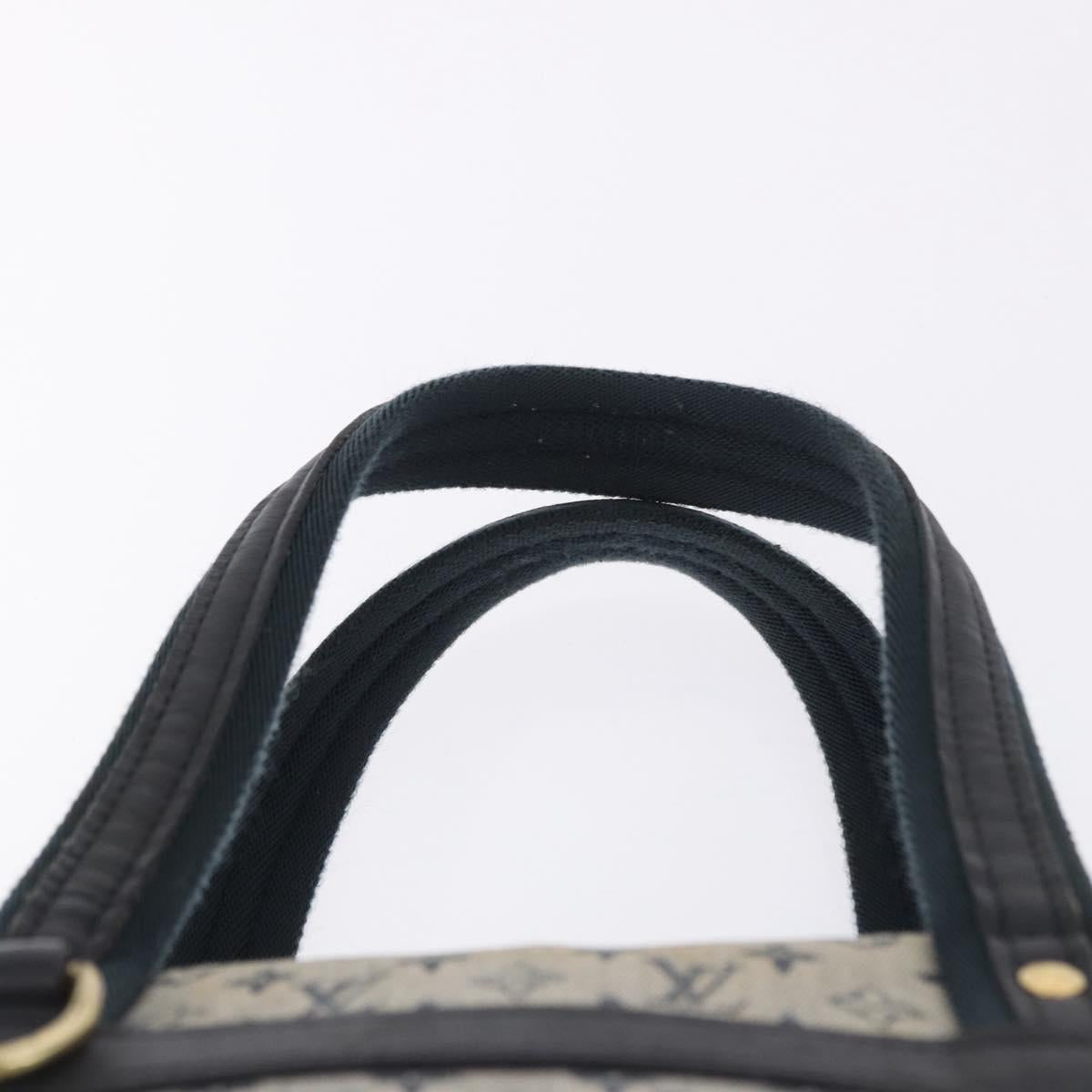 LOUIS VUITTON Monogram Mini Josephine PM Hand Bag Blue M92049 LV Auth 195685