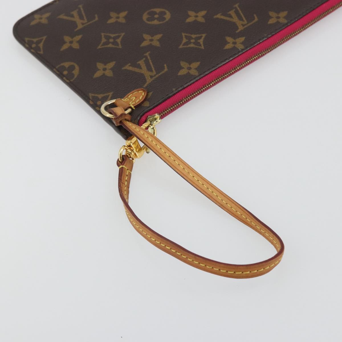 LOUIS VUITTON Monogram Neverfull MM Pouch Accessory Pouch LV Auth 195689
