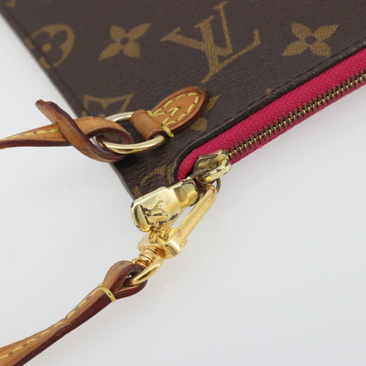 LOUIS VUITTON Monogram Neverfull MM Pouch Accessory Pouch LV Auth 195689