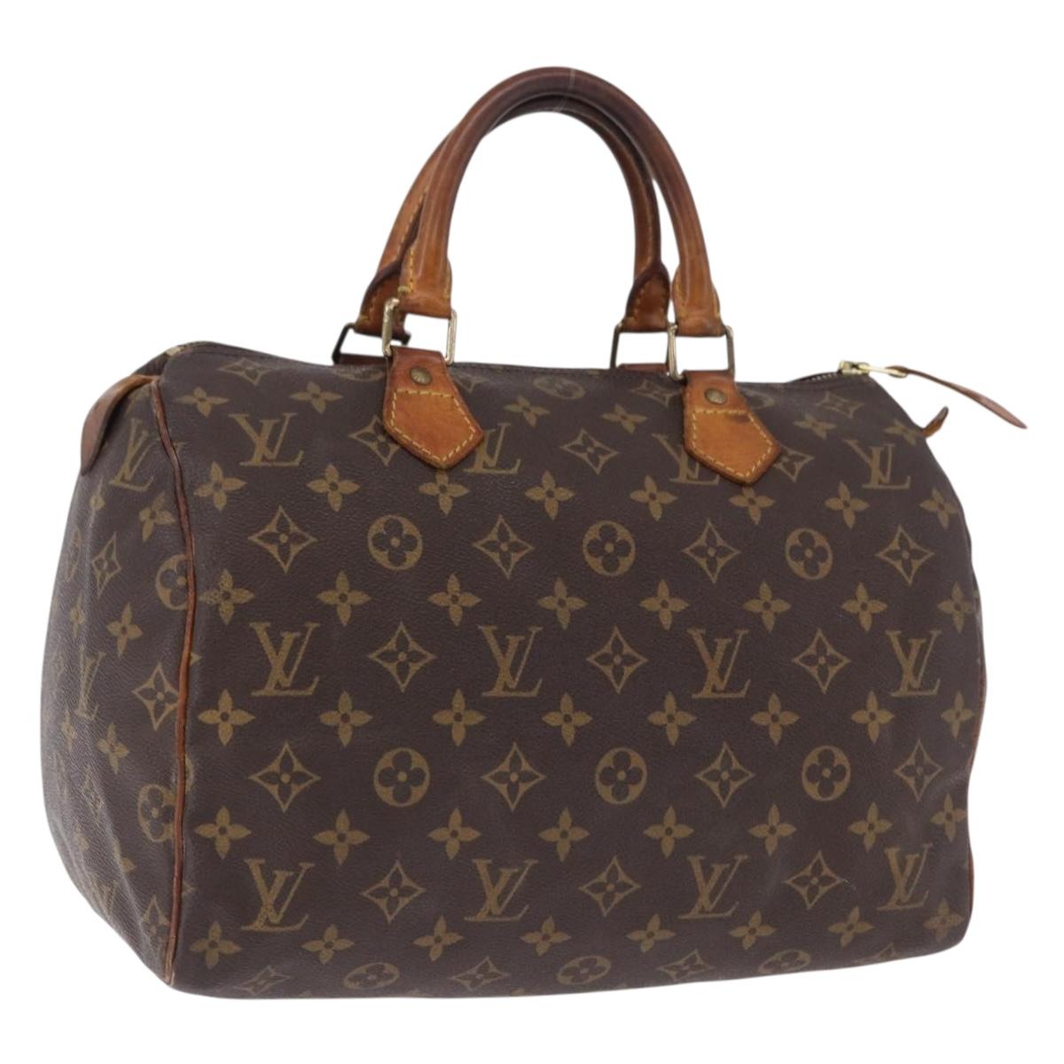 LOUIS VUITTON Monogram Speedy 30 Hand Bag M41526 LV Auth 195690