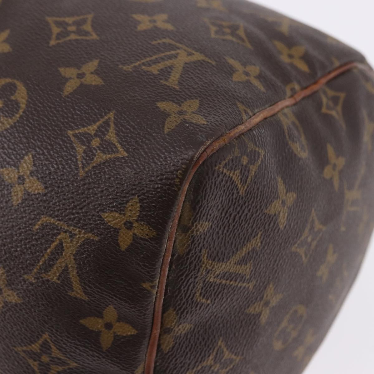 LOUIS VUITTON Monogram Speedy 30 Hand Bag M41526 LV Auth 195690