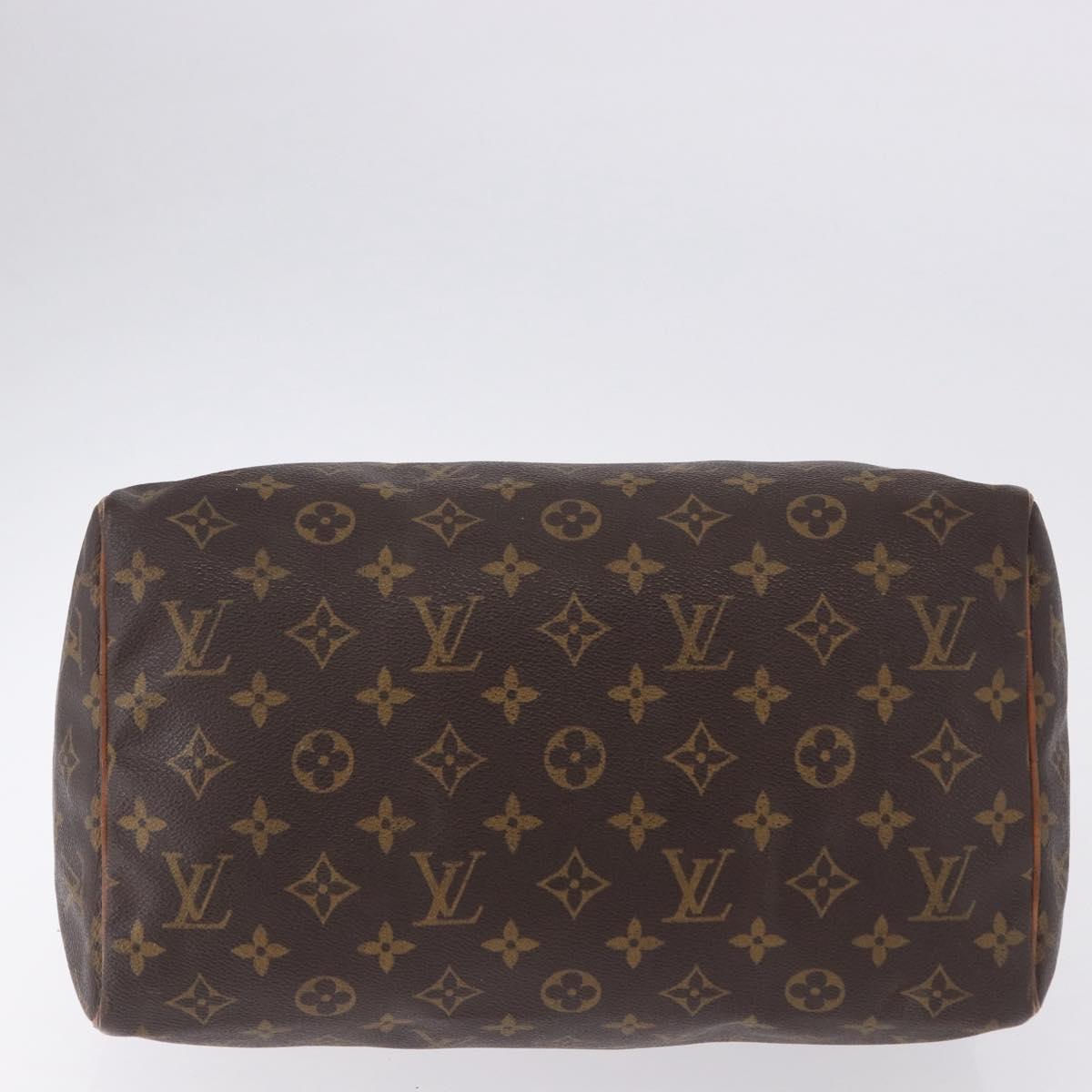 LOUIS VUITTON Monogram Speedy 30 Hand Bag M41526 LV Auth 195690