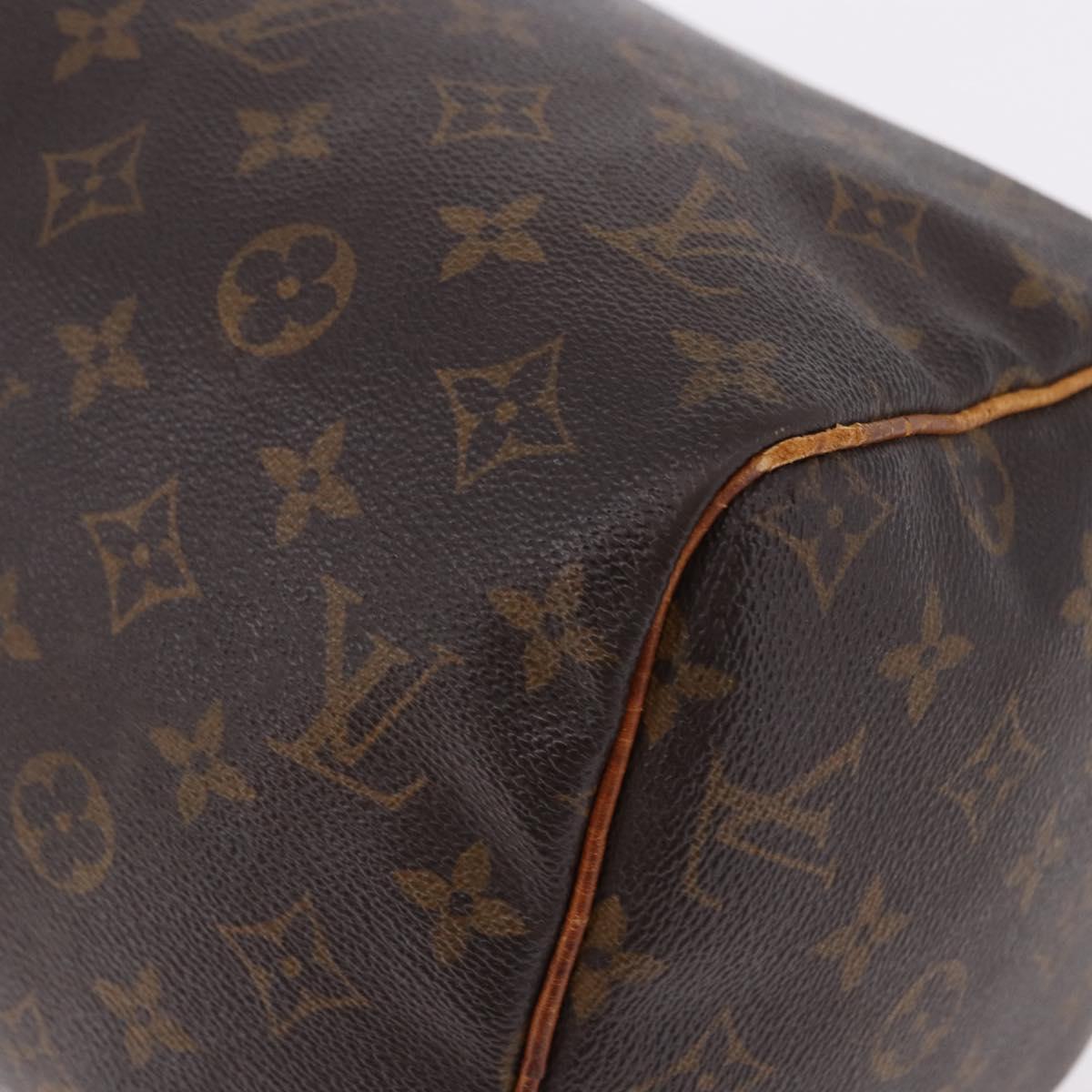 LOUIS VUITTON Monogram Speedy 30 Hand Bag M41526 LV Auth 195691