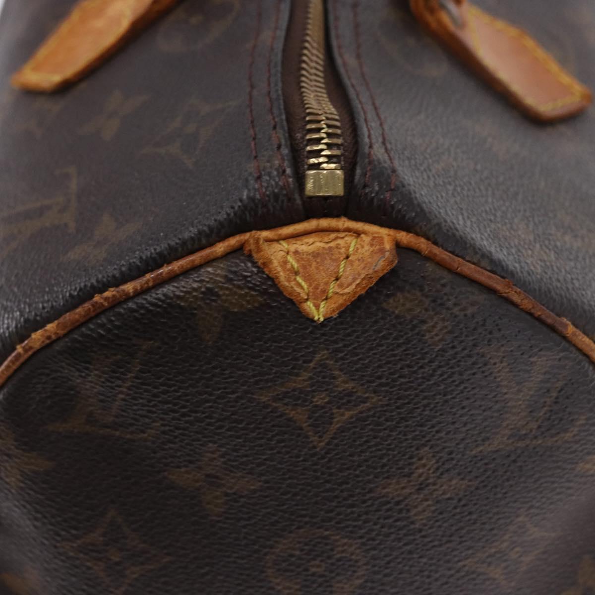 LOUIS VUITTON Monogram Speedy 30 Hand Bag M41526 LV Auth 195691
