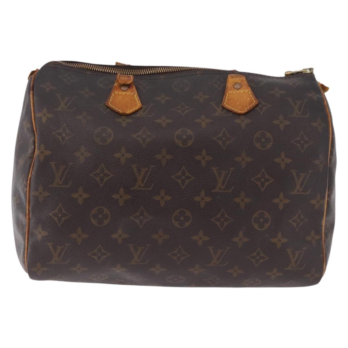 LOUIS VUITTON Monogram Speedy 30 Hand Bag M41526 LV Auth 195691