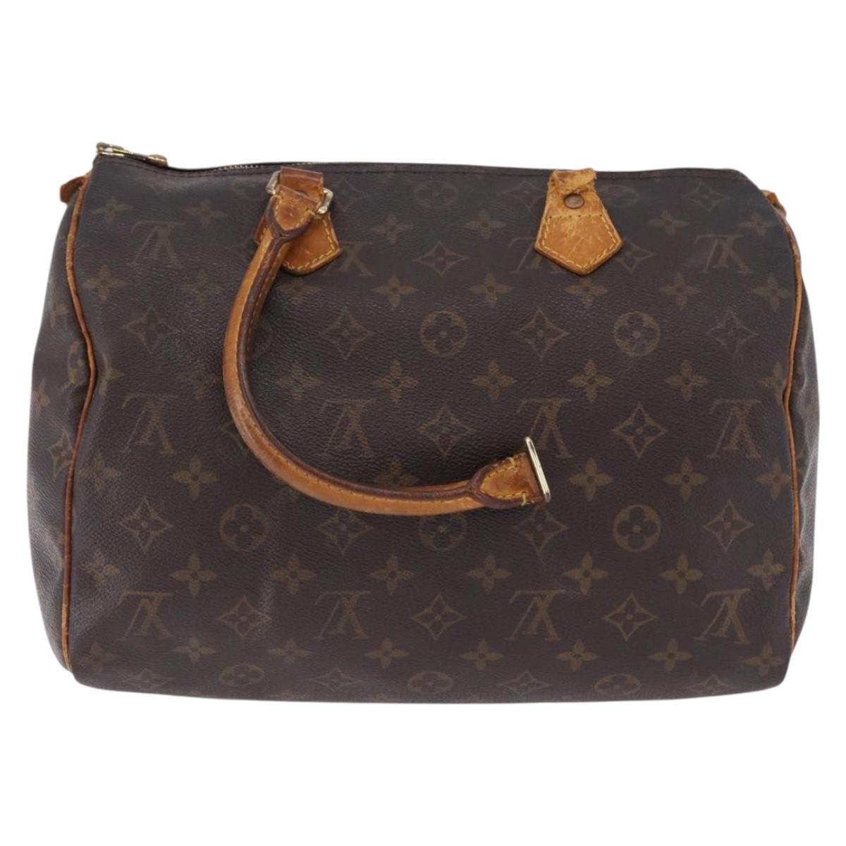 LOUIS VUITTON Monogram Speedy 30 Hand Bag M41526 LV Auth 195691
