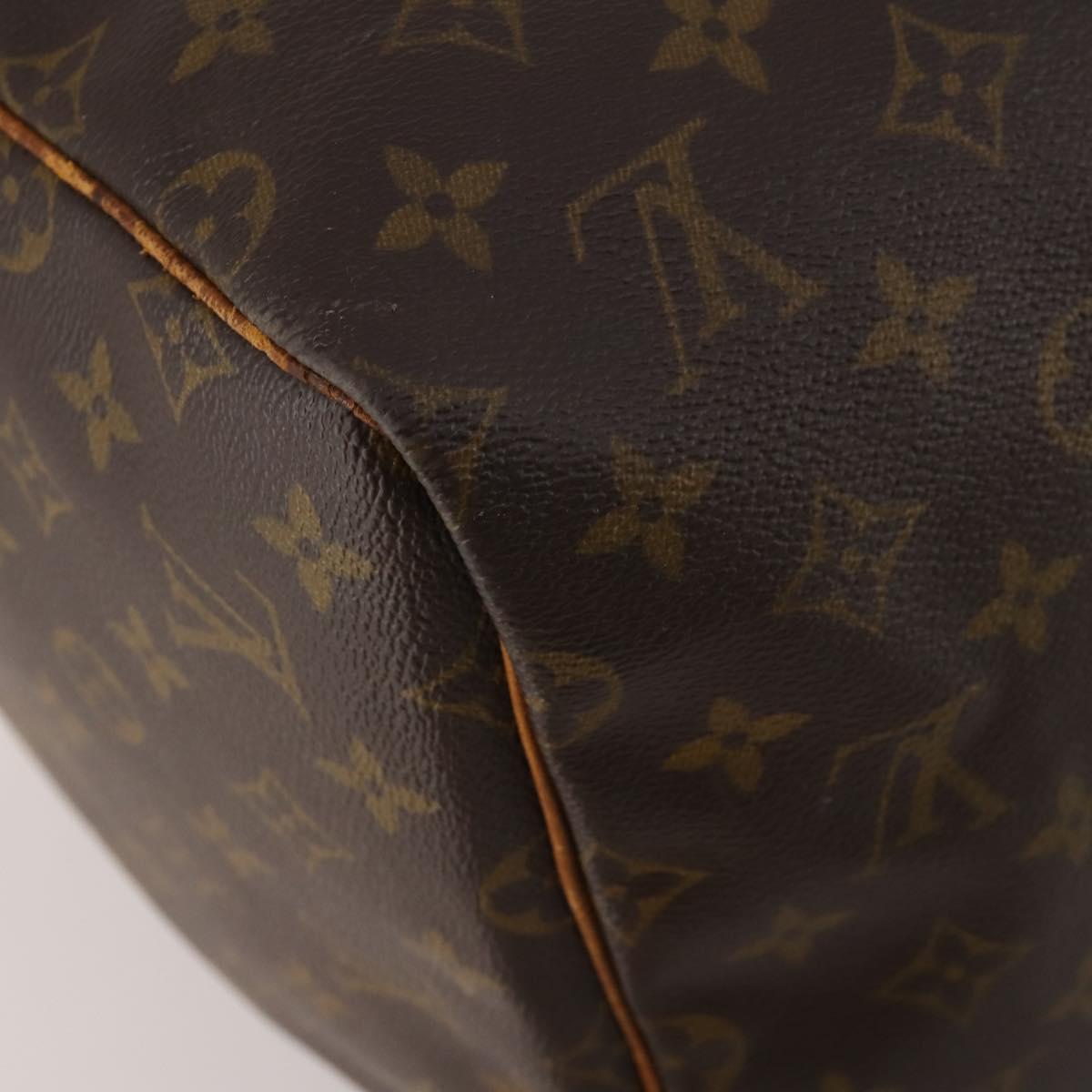 LOUIS VUITTON Monogram Keepall 55 Boston Bag M41424 LV Auth 195692
