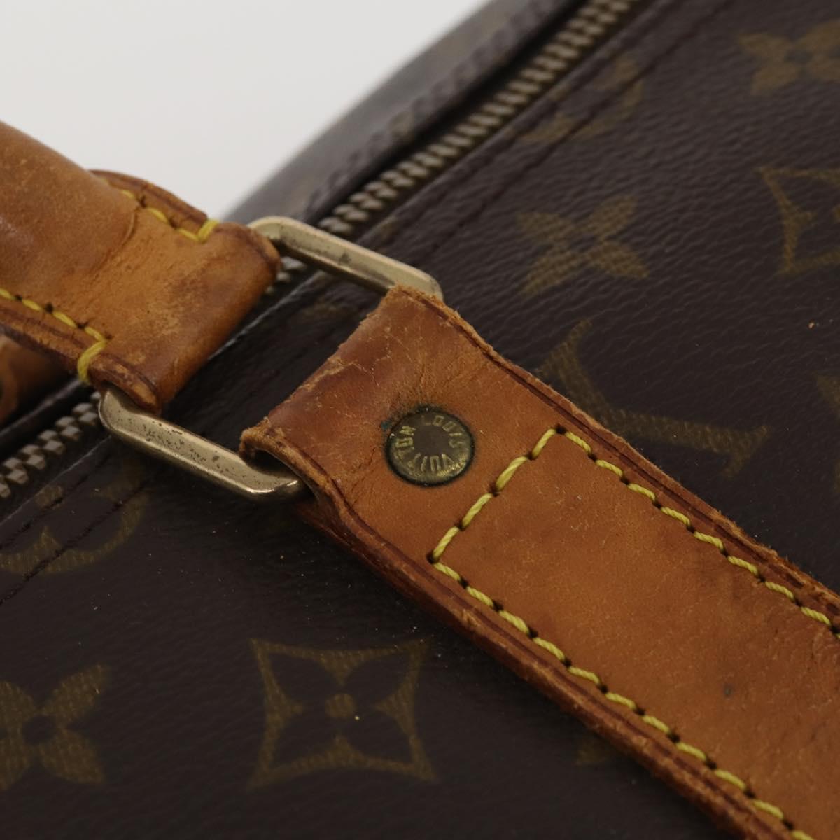 LOUIS VUITTON Monogram Keepall 55 Boston Bag M41424 LV Auth 195692