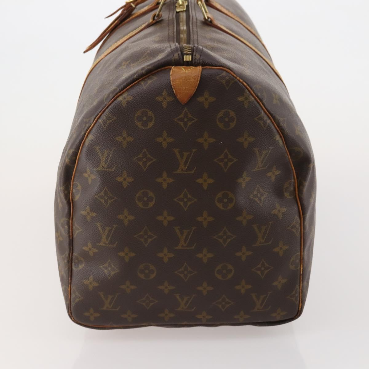 LOUIS VUITTON Monogram Keepall 55 Boston Bag M41424 LV Auth 195692