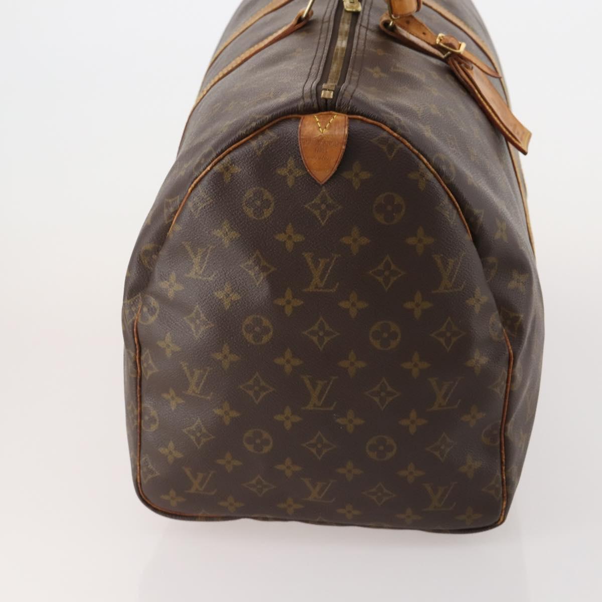 LOUIS VUITTON Monogram Keepall 55 Boston Bag M41424 LV Auth 195692