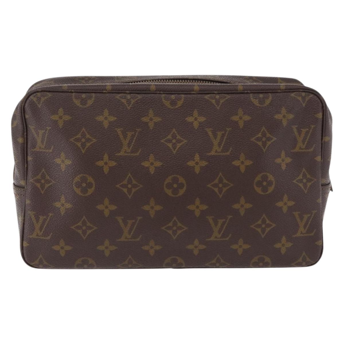 LOUIS VUITTON Monogram Trousse Toilette 28 Clutch Bag M47522 LV Auth 195695