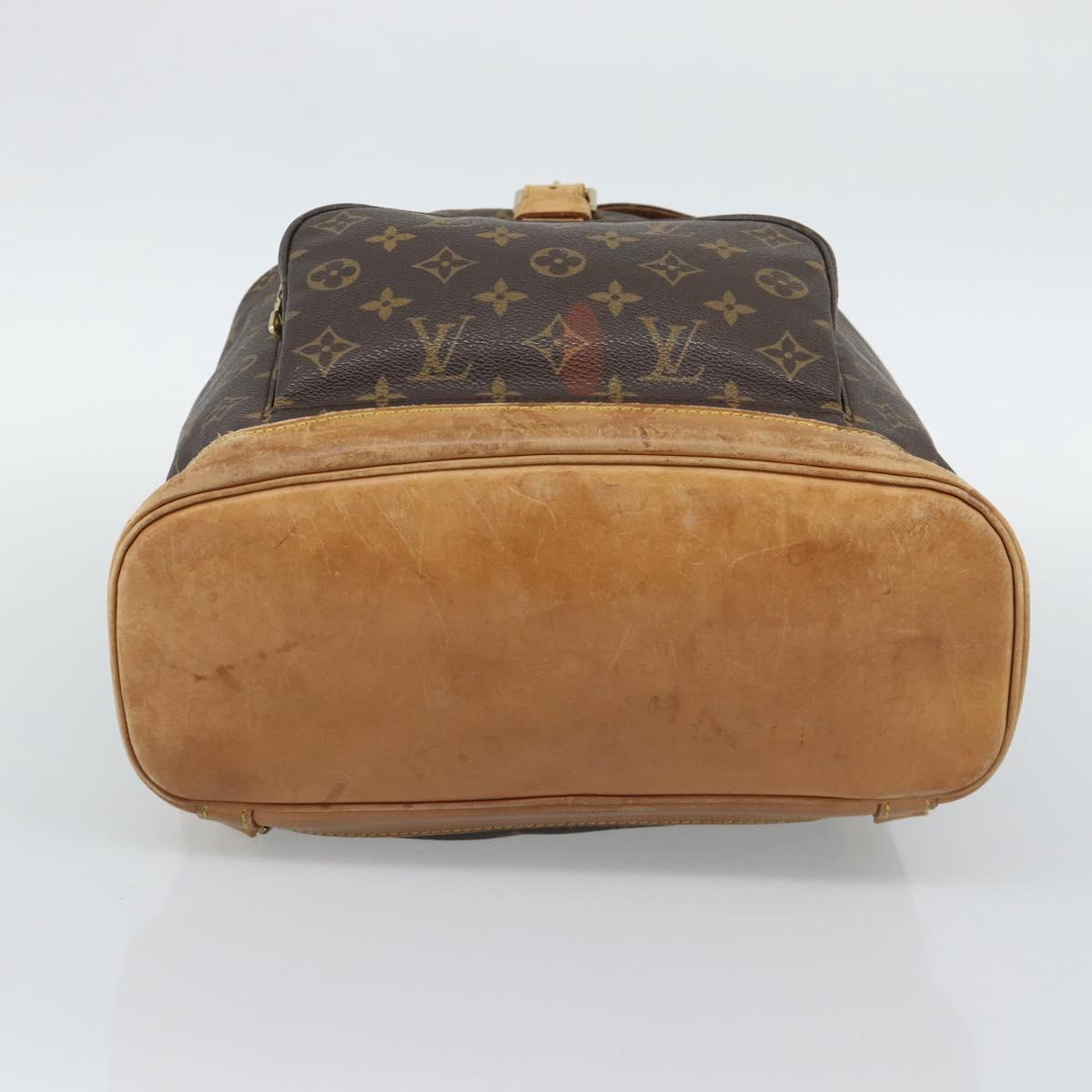 LOUIS VUITTON Monogram Montsouris GM Backpack M51135 LV Auth 195722
