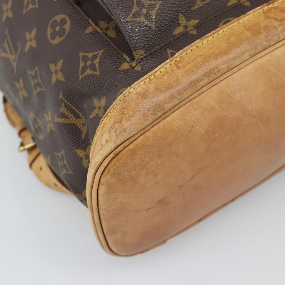 LOUIS VUITTON Monogram Montsouris GM Backpack M51135 LV Auth 195722