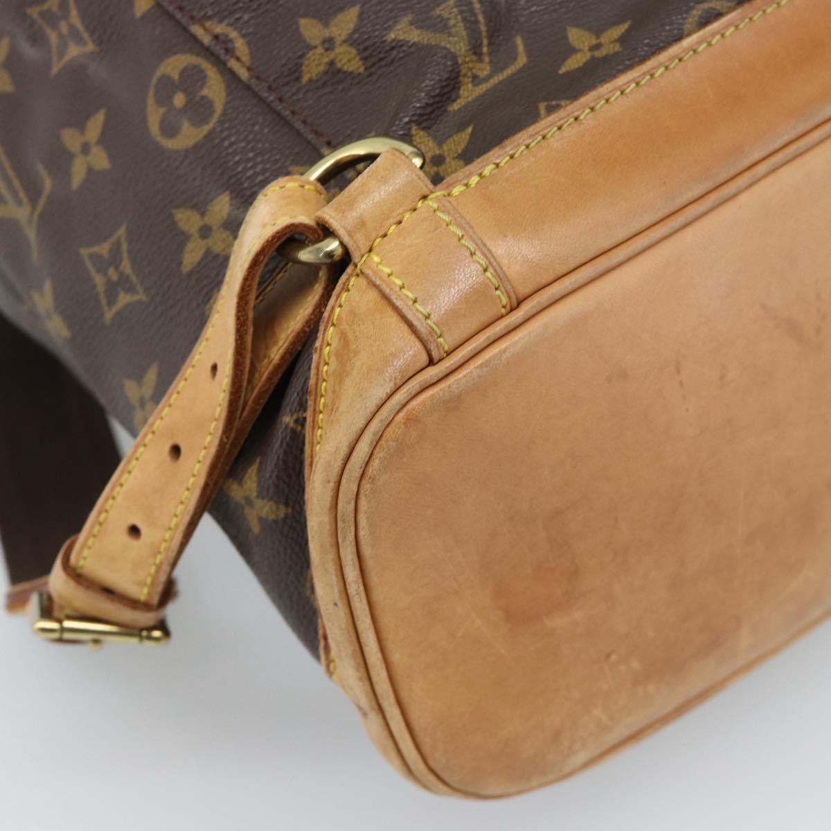 LOUIS VUITTON Monogram Montsouris GM Backpack M51135 LV Auth 195722