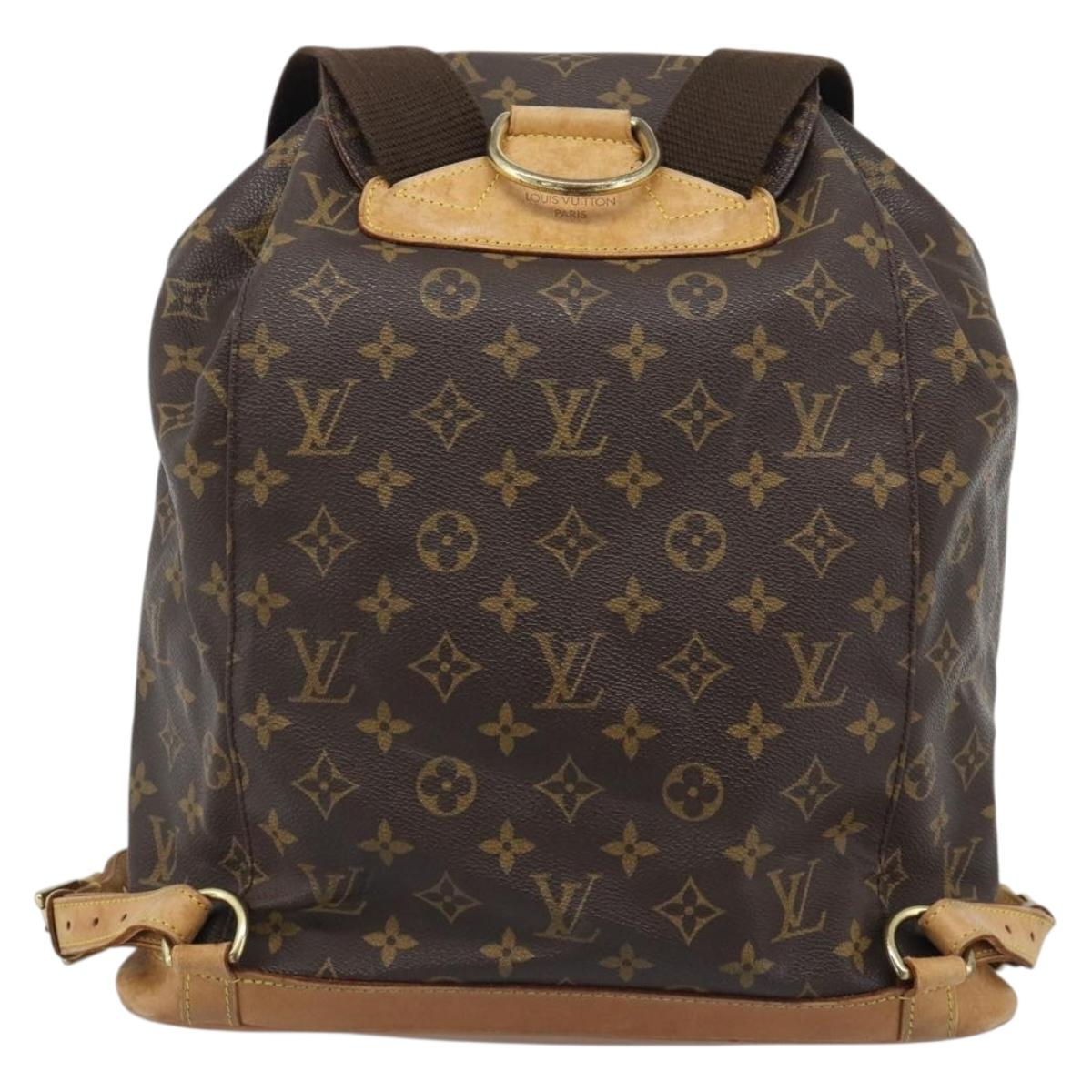 LOUIS VUITTON Monogram Montsouris GM Backpack M51135 LV Auth 195722