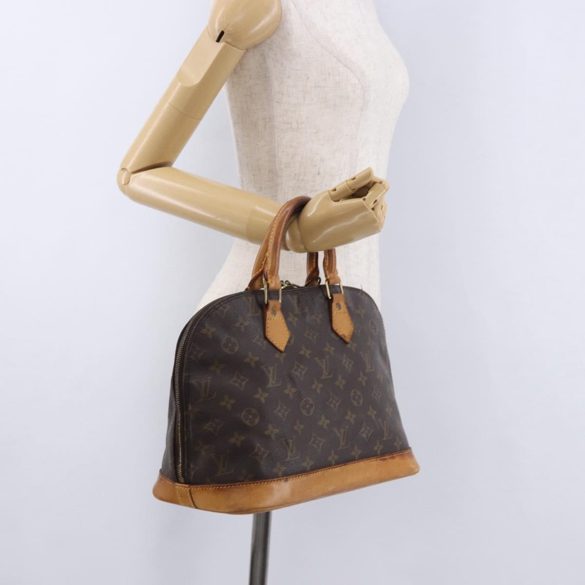 LOUIS VUITTON Monogram Alma Hand Bag M51130 LV Auth 195726