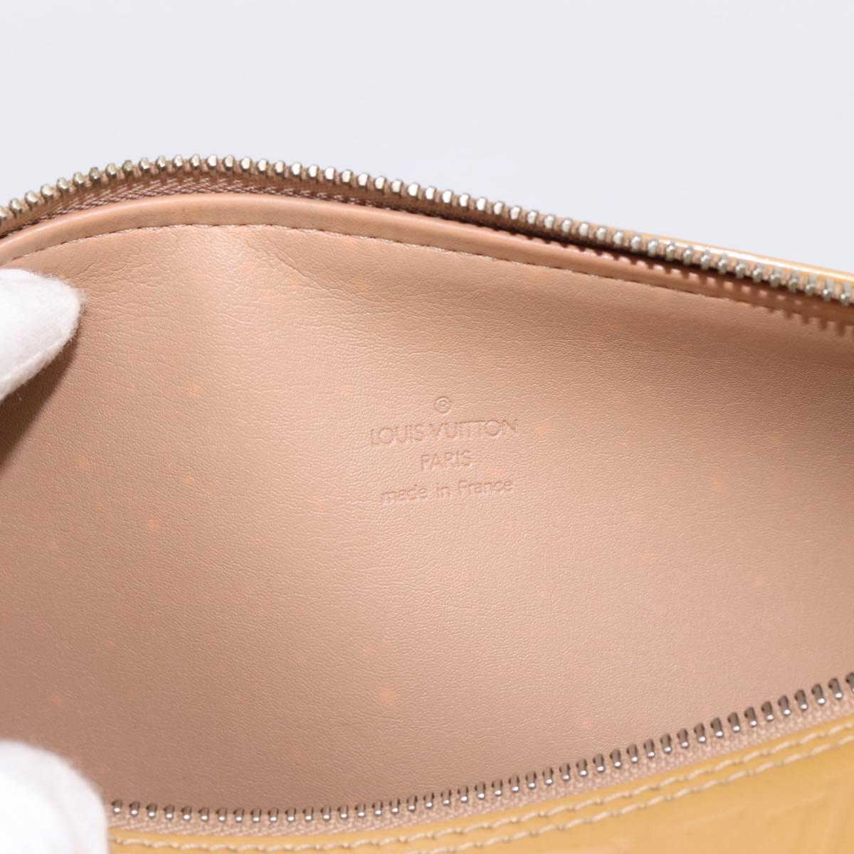 LOUIS VUITTON Monogram Vernis Bedford Hand Bag Noisette M91329 LV Auth 195743
